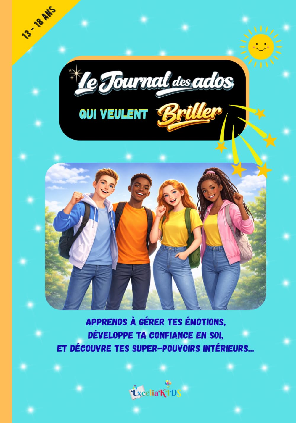 Le Journal des Ados qui Veulent Briller: Exercices créatifs de développement personnel pour ados de 13 à 18 ans - Apprends à gérer tes émotions, ... (Livres de MOTIVATION pour Enfants & Ados)
