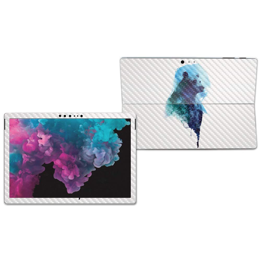 MIGHTY SKINS MightySkins Carbon Fiber Skin for Microsoft Surface Pro 6 - Spirit Bear | Protective, Durable Textured Carbon Fiber Finish | Easy to Apply, Remove, and Change Styles | Made in The USA