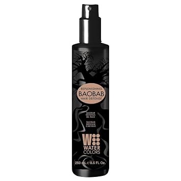 Watercolors Baobab Hair Defense. Replenishing, Anti Humidity, Anti Frizz, Anti Aging, Curl Defining Protecting Spray-8.5oz.