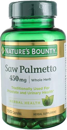 Nature's Bounty Saw Palmetto 450 mg 100 cápsulas (paquete de 3)