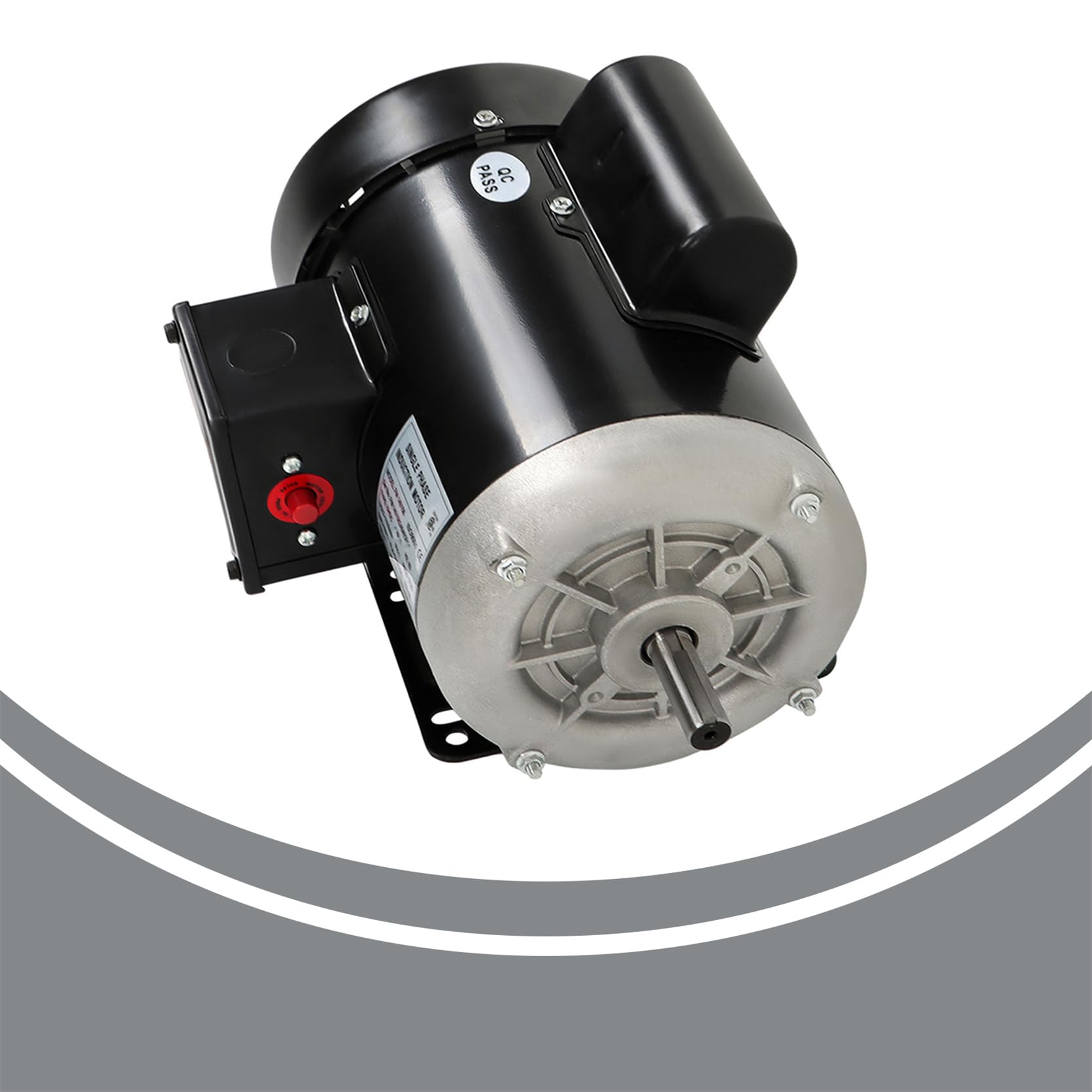 Motor eléctrico 1 HP 1750RPM motor monofásico 115V/230V 13.6/6.8A 56 marco CW/CCW para equipos agrícolas