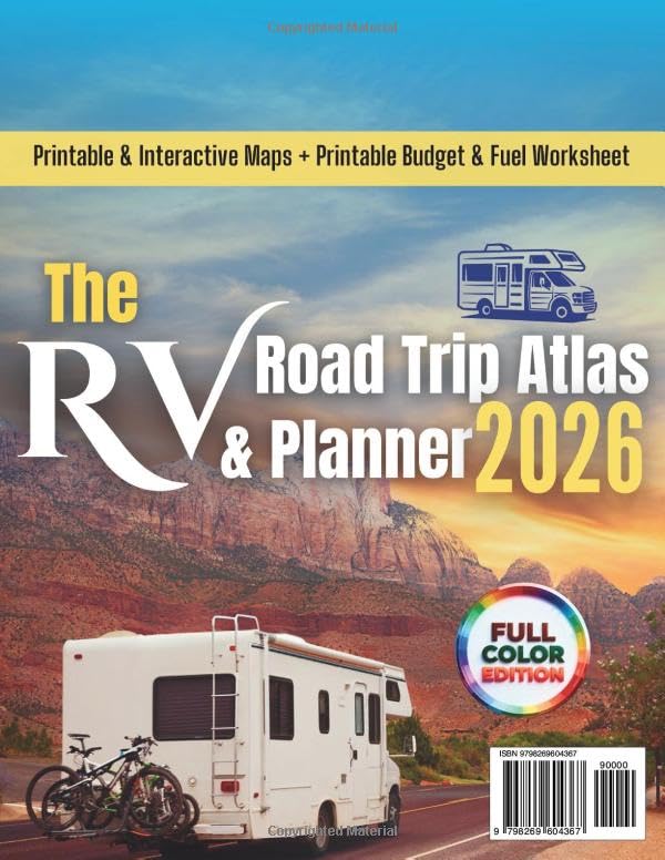 The RV Road Trip Atlas & Planner – 2026: Scenic Routes, Road Trip Itineraries, Campgrounds, Travel Maps, Journals, and Hidden Gems for Families and Pet-Friendly RVers - Image 2