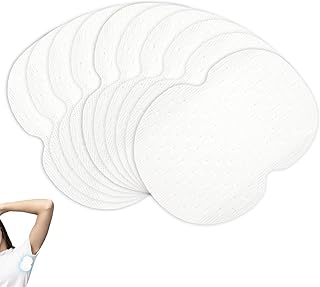 120pcs Underarm Sweat Pads, Armpit Sweat Pads Underarm Sweat Pads for Women and Men Soft Sweat Pads for Under Arms Sweat Absorbing Stickers Underarm Invisible Sweat Pads for Armpits (White)