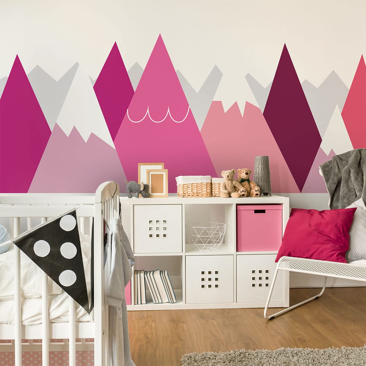 Children's Wall Stickers - Nursery Decoration - Giant Wall Sticker for Children Scandinavian Mountains Anka - 60 x 90 cm - Image 4