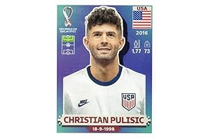 Christian Pulisic 2022 Panini World Cup Sticker: Collect the Stars of the Tournament