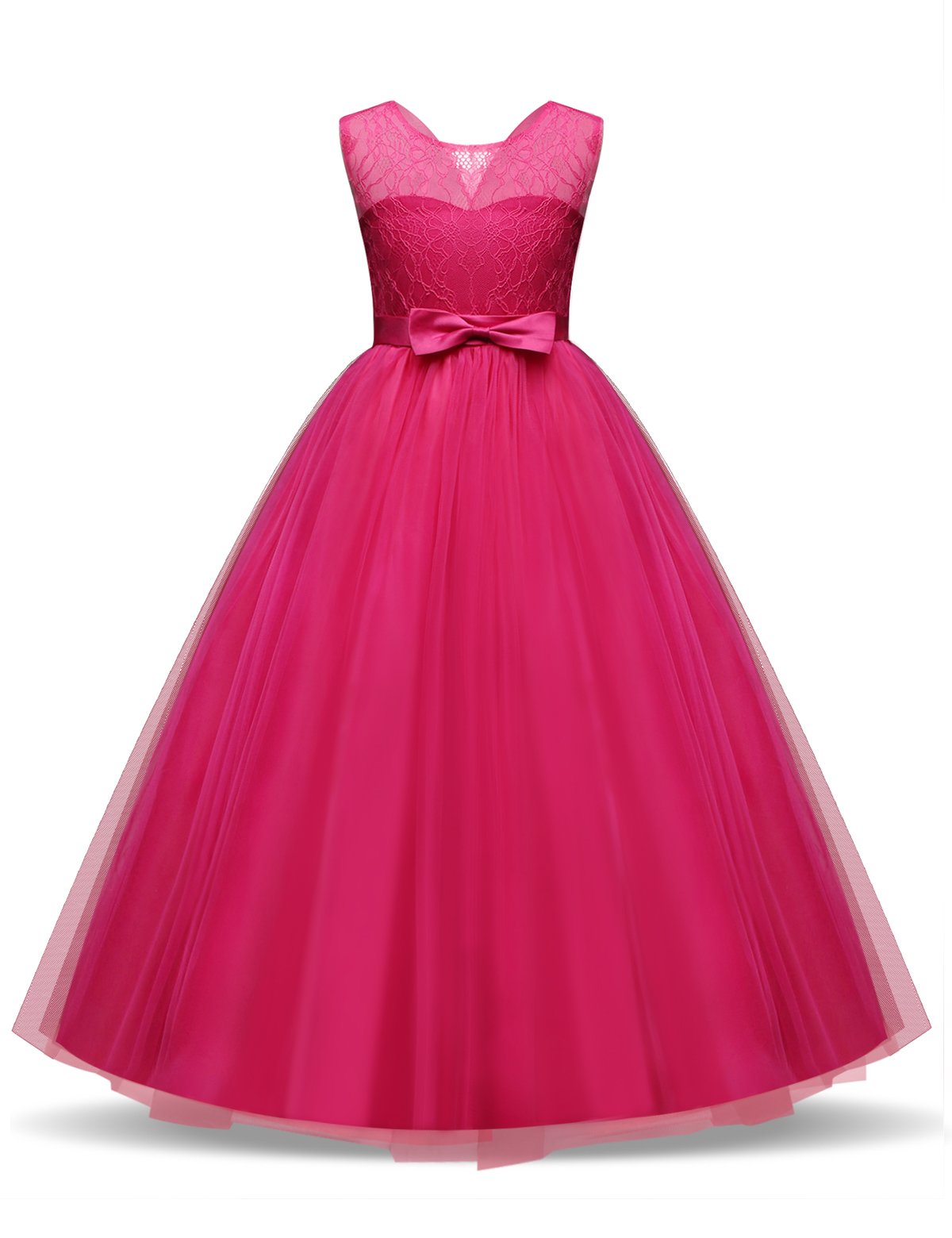 Ball Gown Dresses For 13 Years Old Girl Aayomet Dresses For Teens Flower Girls Satin Tulle Princess main image 2