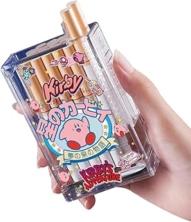 Cute Transparent Visible Cigarette case with Lighter, USB Fast Charging Connector Box, Tungsten Lighter, Anti-Pressure and Anti-Drop, 20 Regular Size Cigarette Cases (Color : D)
