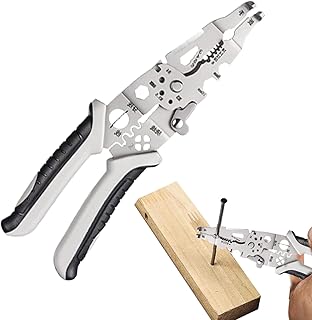 ワイヤーストリッピング工具 - 人間工学的ハンドル 装備,ワイヤー剥線プライヤー電気工事工具 | 家庭、工場、ガレージ、建設現場、ホビイスト、初心者、プロフェッショナル向け