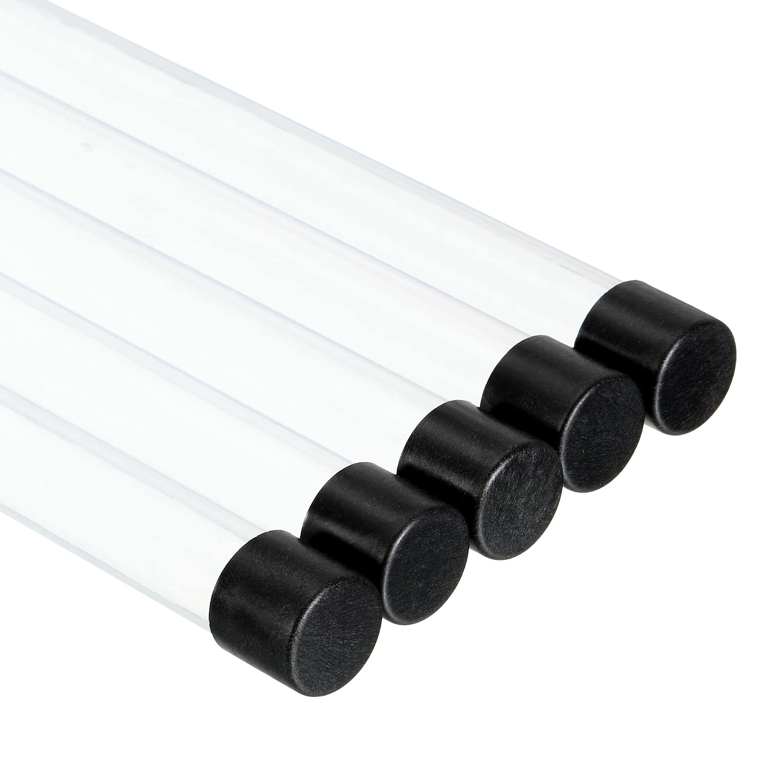PATIKIL 55cm Length Fishing Floating Tube, 5 Pack 17mm Inner Dia Plastic Round Fix Fish Buoy Tubing, Clear