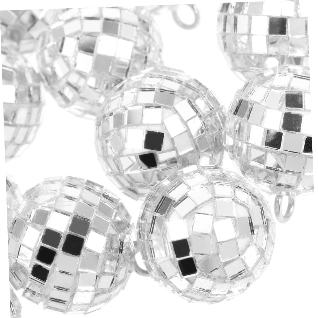 Ciieeo 120piezas Mini Disco Ball Charm Para Manualidades Diy Colgantes De Bola De Discoteca Para Joyería Accesorios Coloridos Para Creaciones De Collares y Llaveros