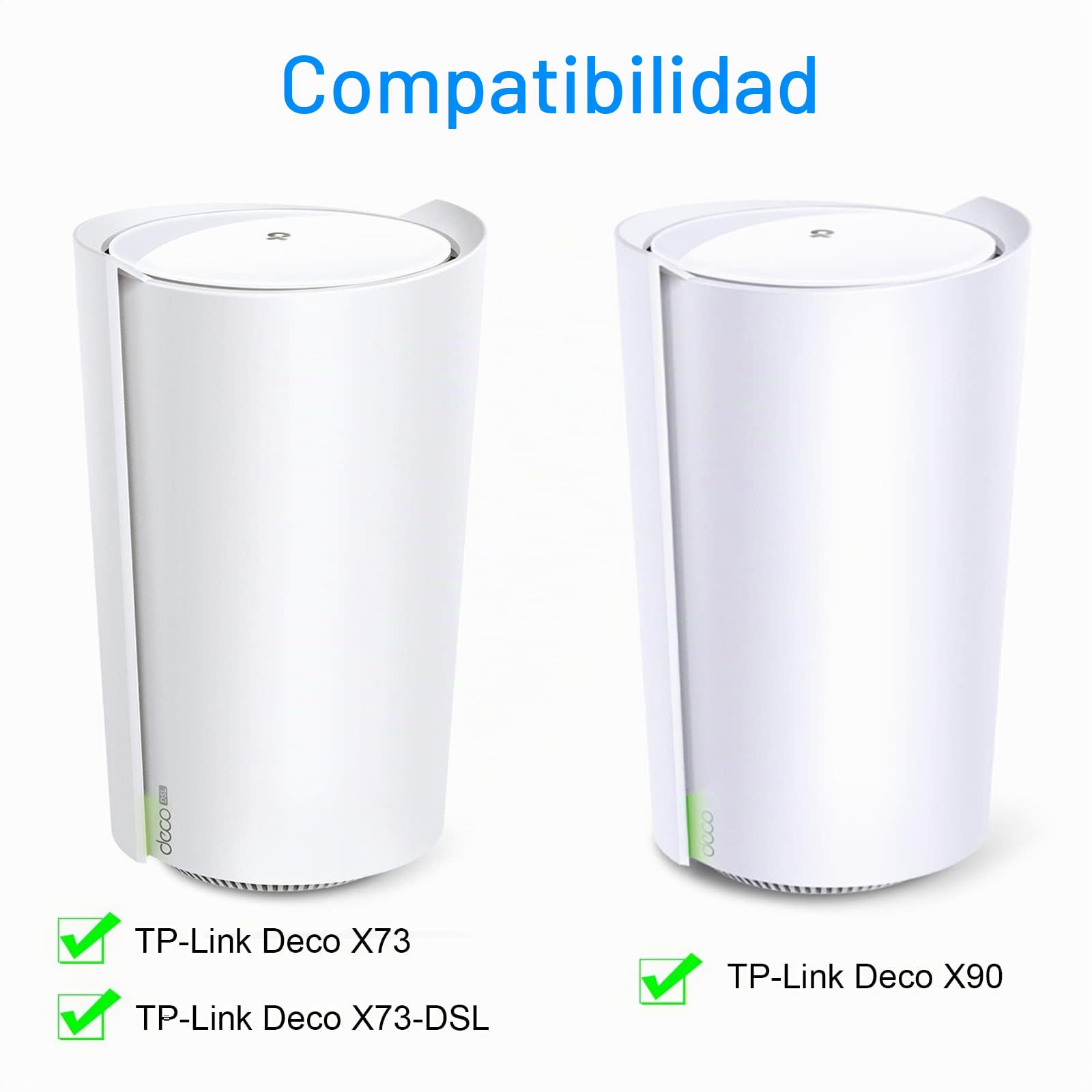 BECEMURU Soporte de Montaje en Pared Soporte de Estabilidad, acrílico Protector de Router para Deco Tri-Band WiFi 6 Sistema de Malla (Deco X90,X95,Deco X50-5G,Deco X80-5G,X73,X73-DSL) (1 Paquete)