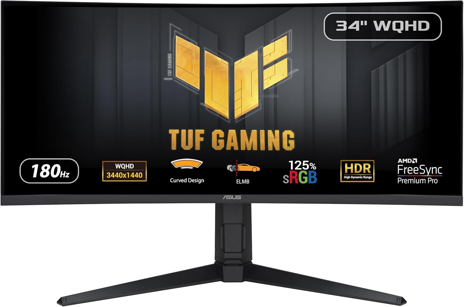 ★なっつ★ASUS ゲーミング湾曲モニター 180Hz＋1ms＋湾曲＋ウルトラワイド】ASUSから34インチHDR-10対応の VG34VQL3A ディスプレイ・モニター本体