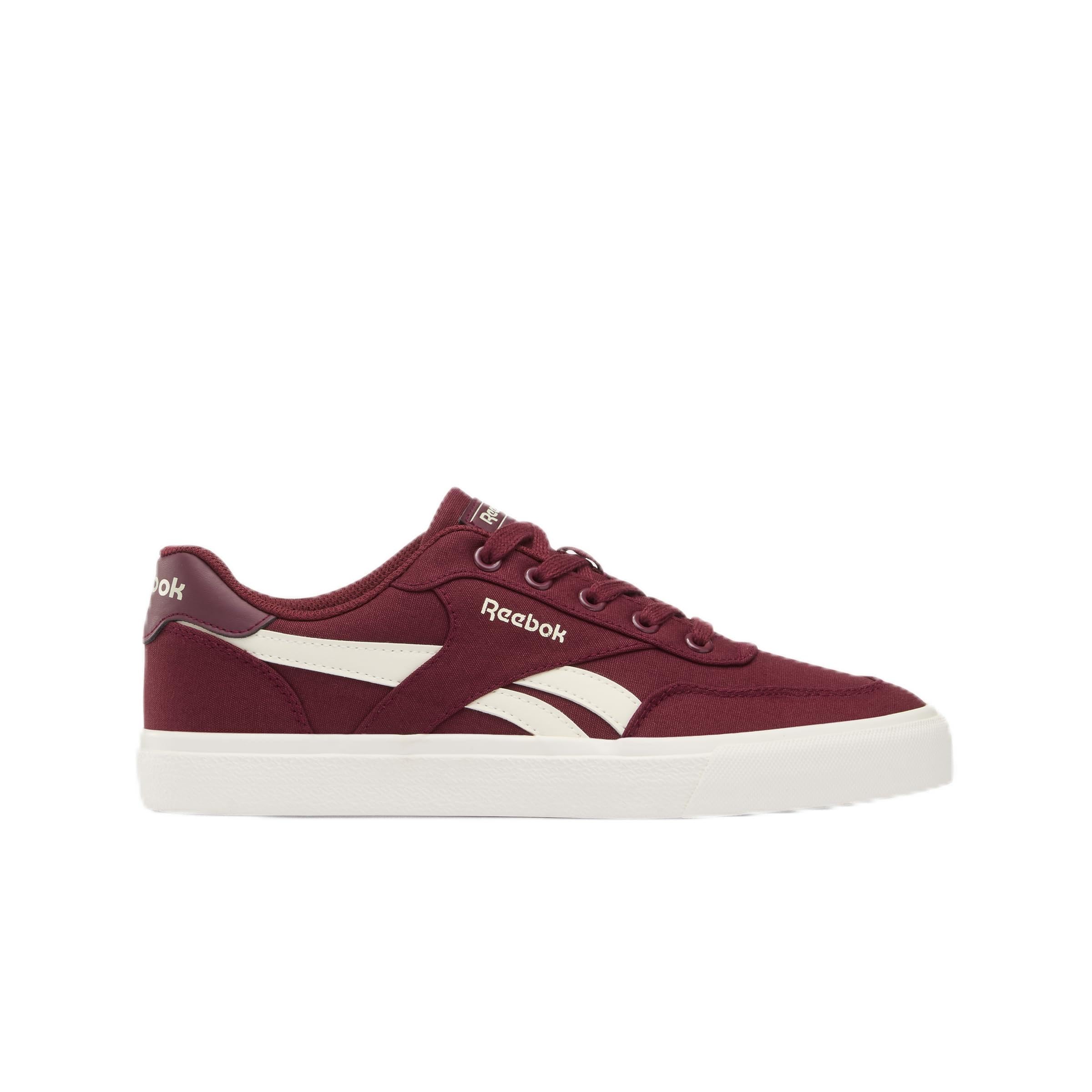 Reebok Women's Court Advance Vulc Trainers, Black Cherry/Chalk, 40.5 EU