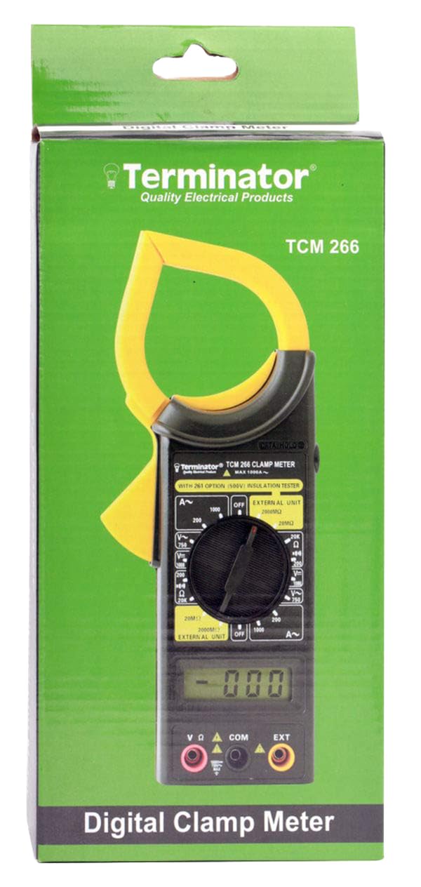 Terminator 750 V Ac, 1000V Dc, 1000A Ac, Ohms, Insulation Test Function (With Option 500V Insulation Tester Unit), Overload Protection(Terminator Tcm266)