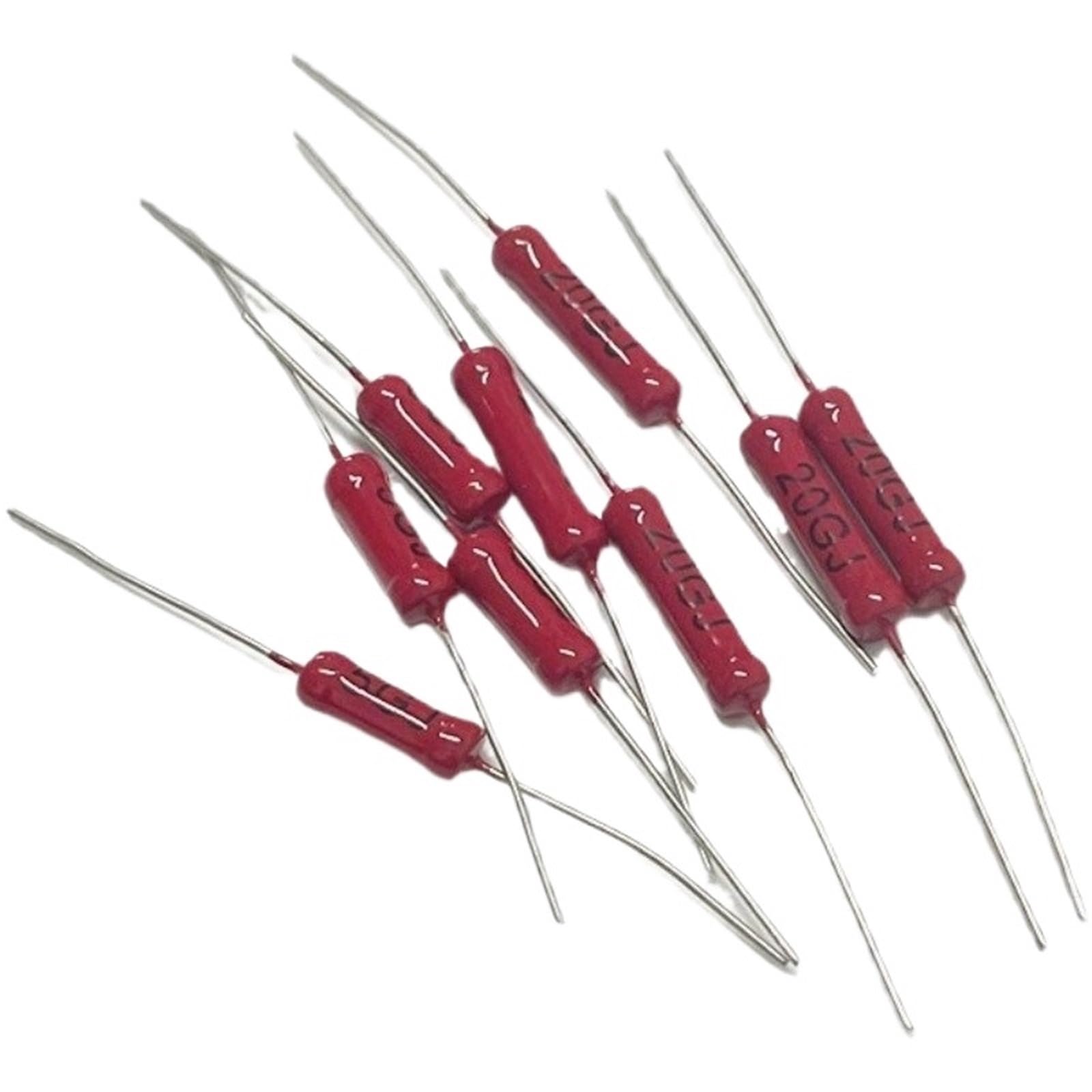 VKvmNYlxx RI40 Dahongpao Resistor, 2W, 1G, 2G, 3G, 5G, 10G, 20G, 30G, 50G, 100G, Ohm, Glazed Glass Resistor, Thick Film Resistor(1G)