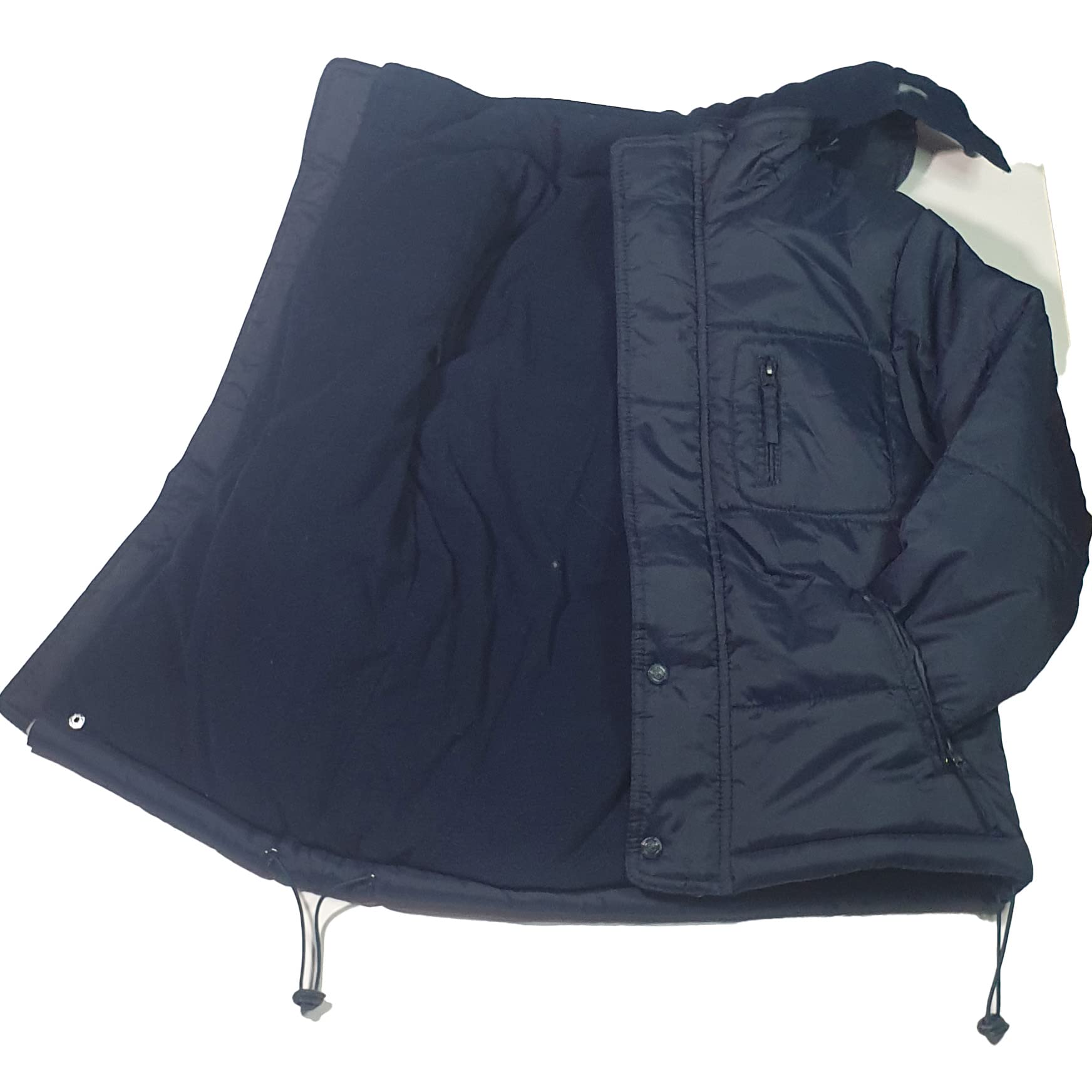 MAHAVIRA Chaqueta Acolchada Impermeable Con Capucha Cálida Para Niños Unisex - Abrigo Grueso De Invierno Ligero Resistente Al Agua Azul Marino