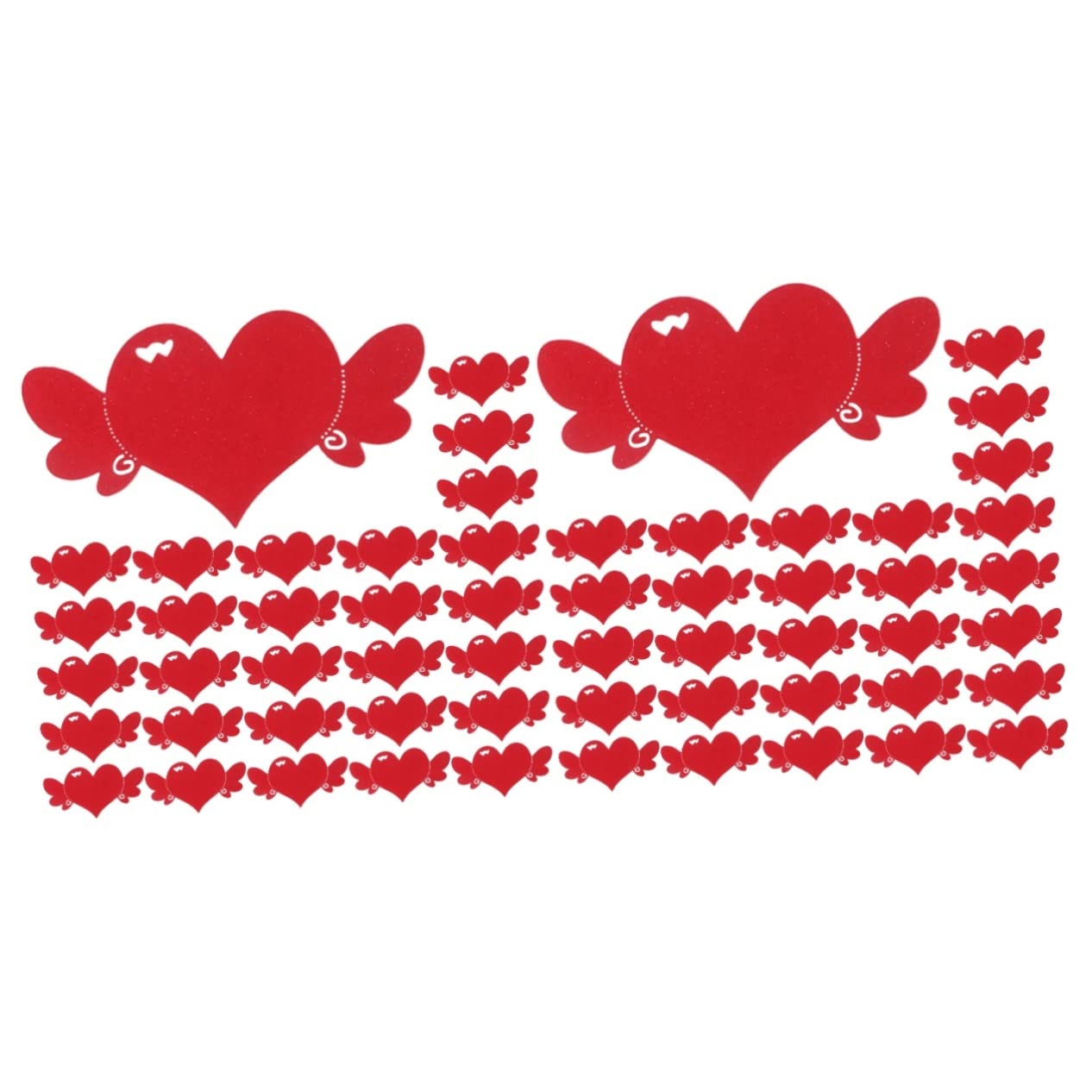 STOBOK 200stücke Herzförmige Grußkarten Blanko Karten Für Valentinstag Bastelprojekte Dekoration Und Kreative Wunschkarten Rot Für Persönliche Nachrichten