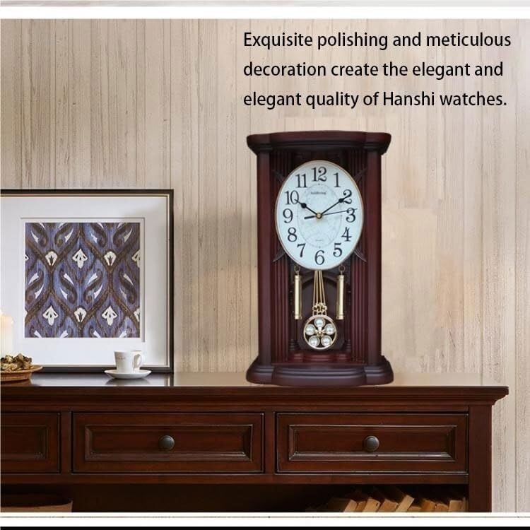 Reloj de péndulo de campanilla para decoración de sala de estar 6