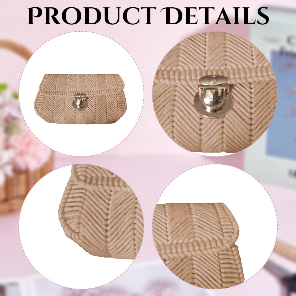 FREEBLOSS DIY Netztaschen Set Aus Kunststoff Canvas Leere Netz Canvas Blätter Für Stickereien Nadelspitzen Bastelset Strick Und Häkelprojekte Zubehör Zur Handtaschenherstellung Beige Baumwollkordel