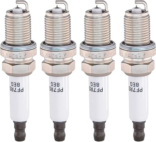 Juego de 4 bujías de repuesto automotriz de iridio PFR7S8EG 06H905601A compatibles con Volkswagen Audi A3 A5 TT Q7 Q5 Allroad TT Beetle CC Eos GTI