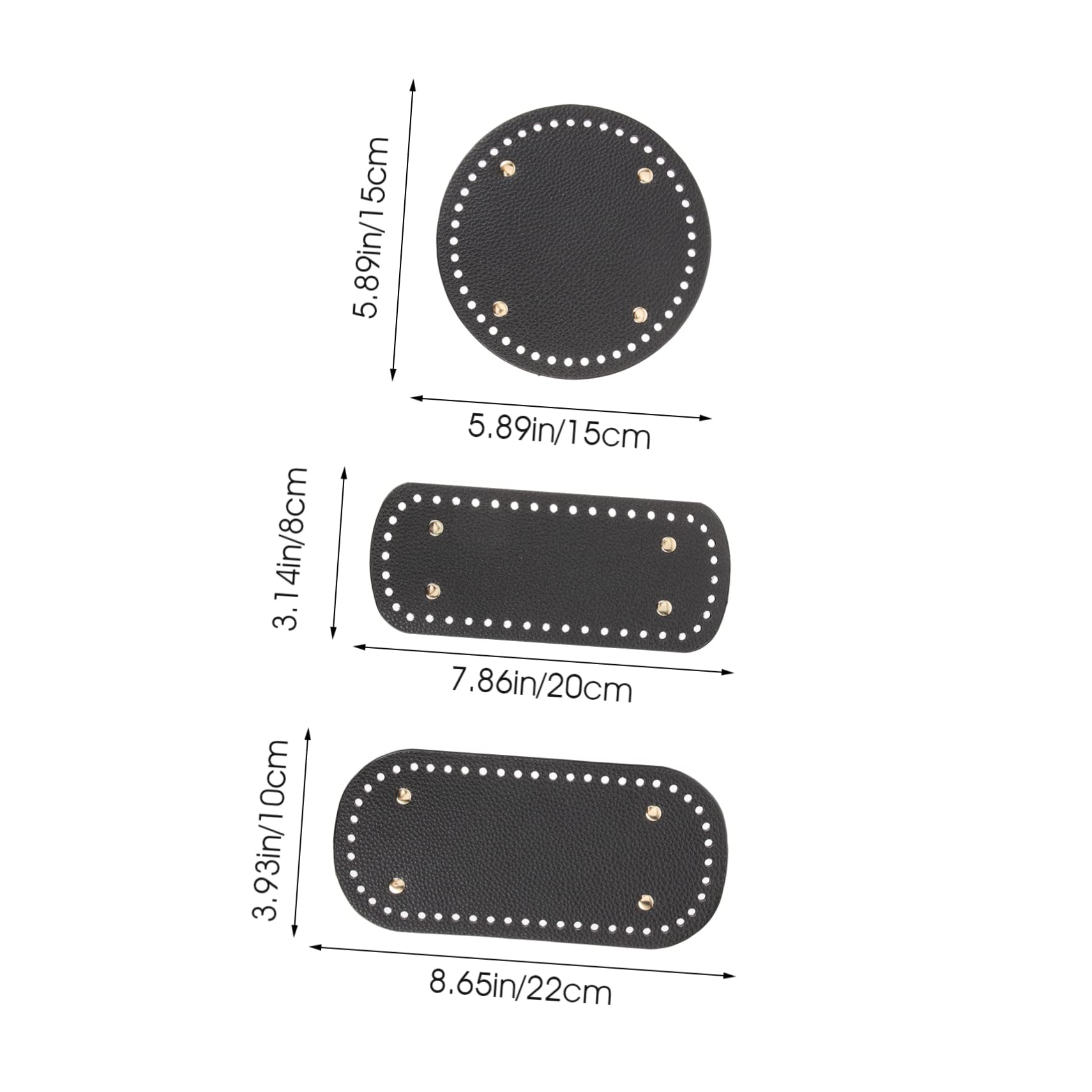 6stücke Teiliges Pu-Leder Taschenboden Für Handtaschen Und Robuste Basis Für Häkel Und Strickprojekte Für Schultertaschen Und Einkaufstaschen