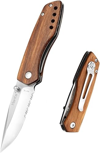 Cuchillo de bolsillo con clip para cinturón, cuchillo táctico plegable para camping, caza, pesca, bloqueo de forro de seguridad, hoja de acero