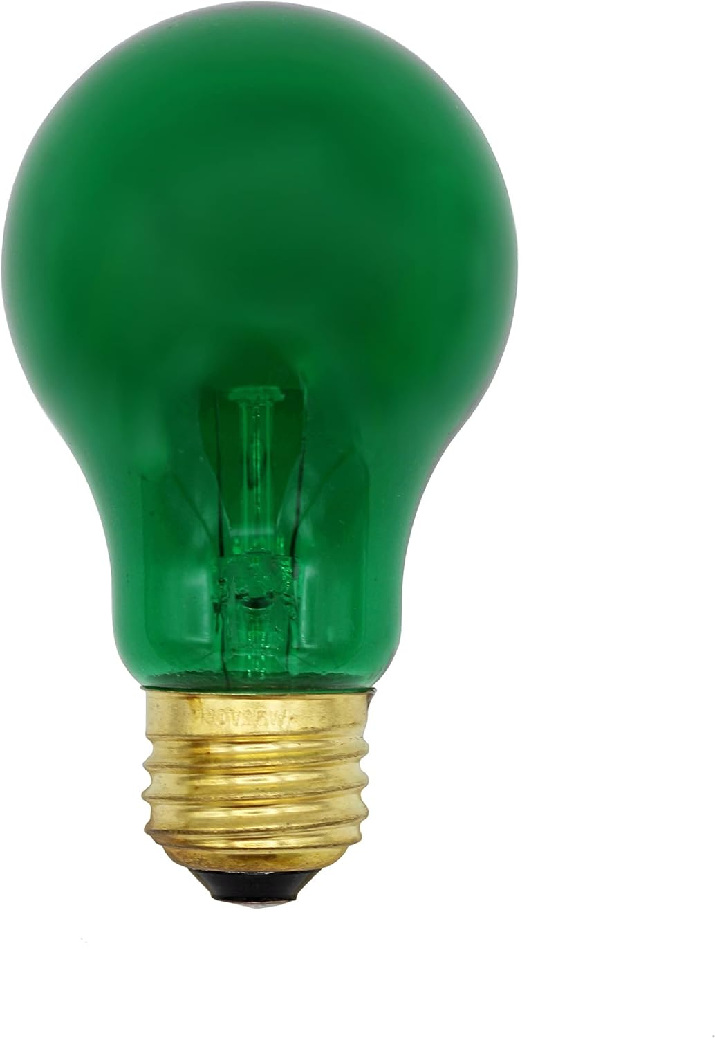 Creative Hobbies A19 Holiday Light Bulbs, 4 Pack - 2 Red & 2 Green Medium Base Incandescent Bulbs | Perfect for Festive Decorations