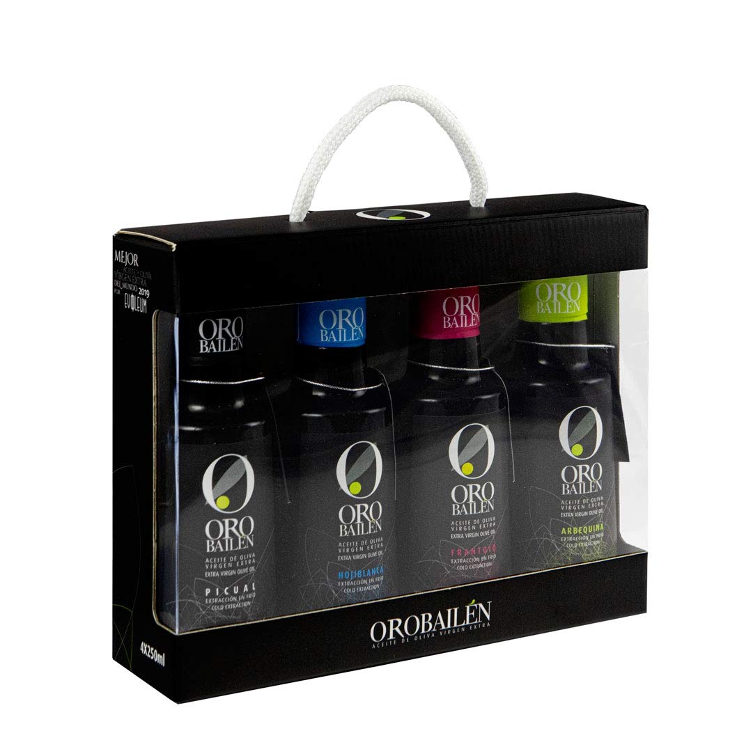 Oro Bailen - Set 4 varieties of Extra Virgin Olive Oil (250 ml each bottle)