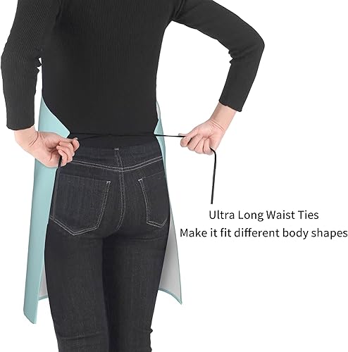 Miniatura 5 de Delantales para mujer con bolsillos, delantales de cocina impermeables divertidos para adultos, delantales para cocinar, barbacoa