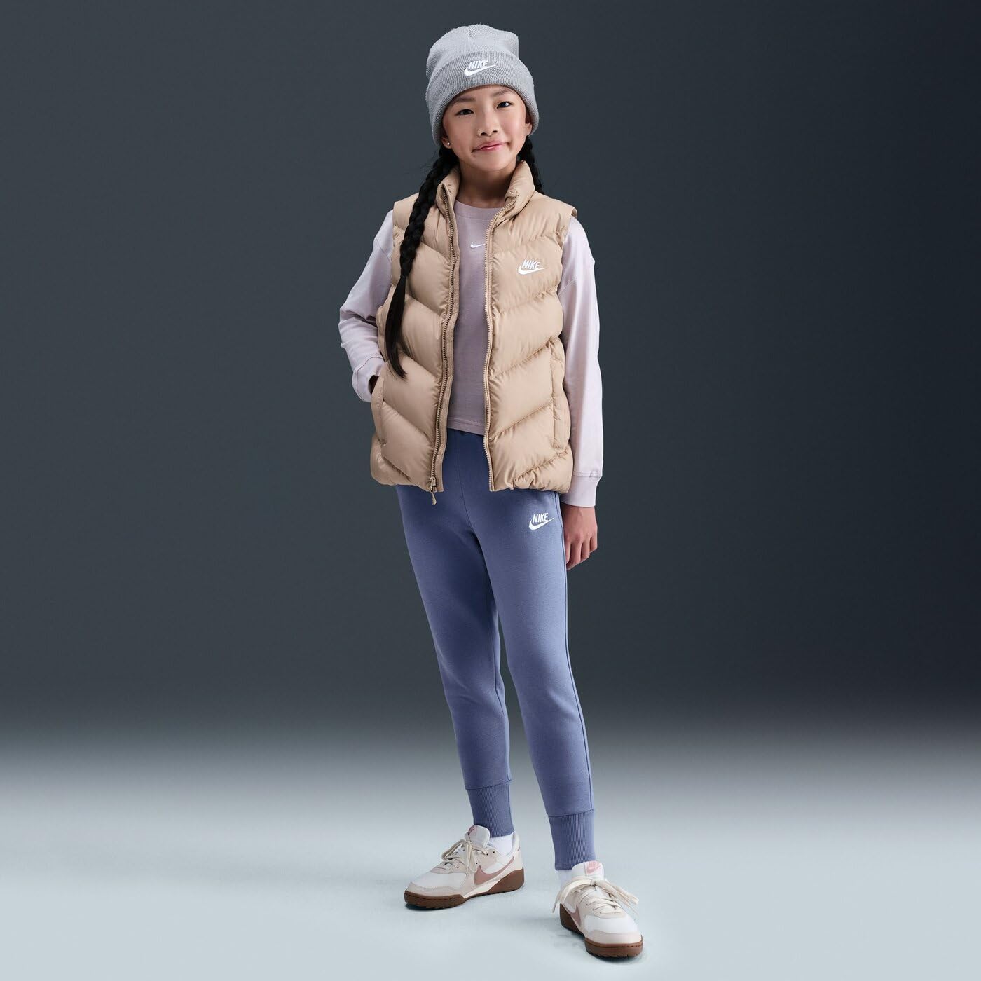 Nike - G NSW Club FLC HR FTD Pnt Lbr, Pantaloni da Ginnastica Bambine e Ragazze