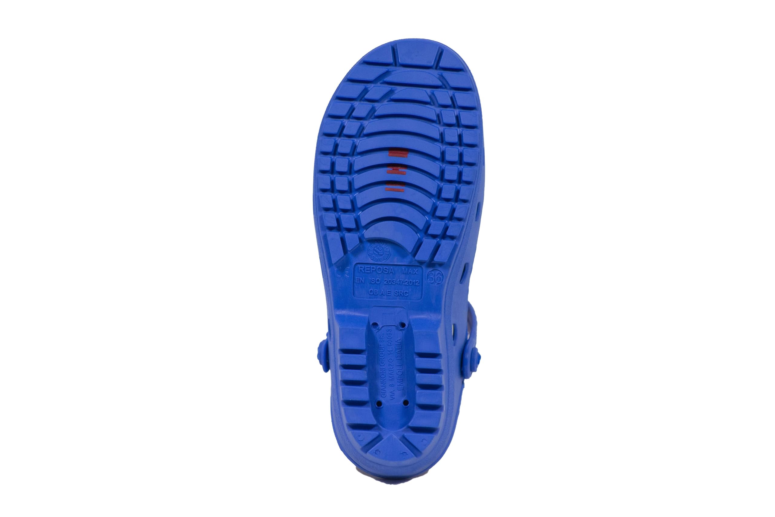 REPOSA Max - Zoccoli Sanitari Donna e Uomo in Gomma con Suola Antiscivolo SRC, Ciabatte Sanitarie Anatomiche con Laccetto Regolabile, Scarpe Sanitarie Sterilizzabili Antishock Traspiranti Leggere - 2
