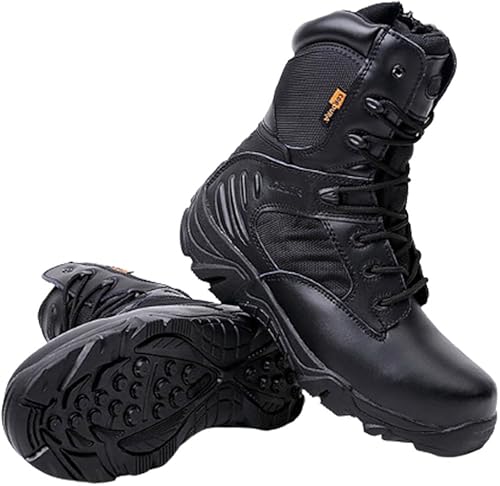 Miniatura 7 de Kervaky Botas tácticas para hombre, botas militares, botas duraderas, botas de senderismo, botas ligeras, botas para exteriores