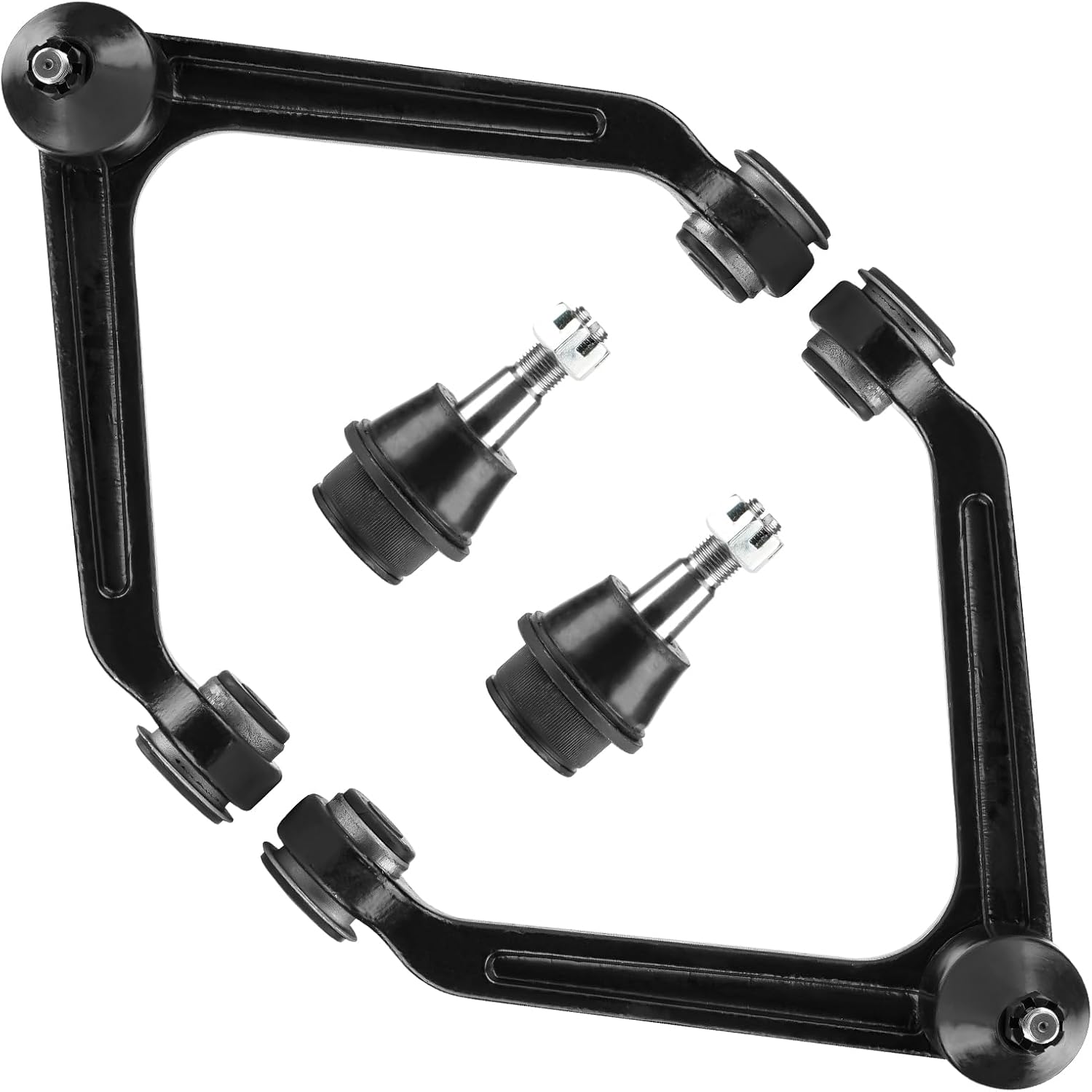 Front Upper Control Arm w/Ball Joint for Dodge Ram 1500 2002-2005, Lower Ball Joint, Suspension Kit K7424 K7411, 4Pcs