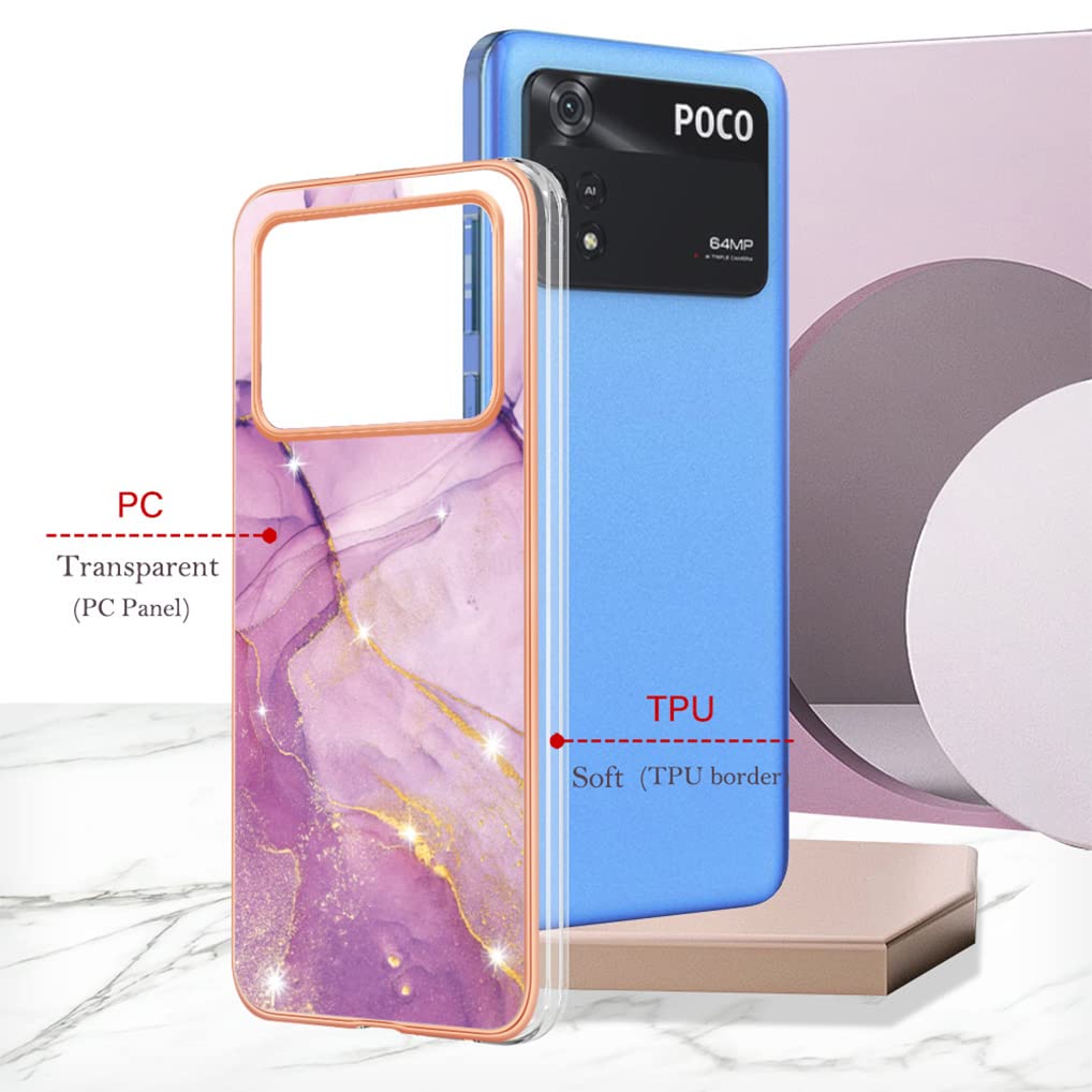 SEAHAI Cover per Xiaomi Poco M4 PRO 4G, Custodia