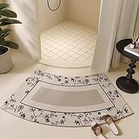 Tapis Angle Douche Antidérapant Caoutchouc Absorbant Séchage Rapide Tapis De Bain De Boue De