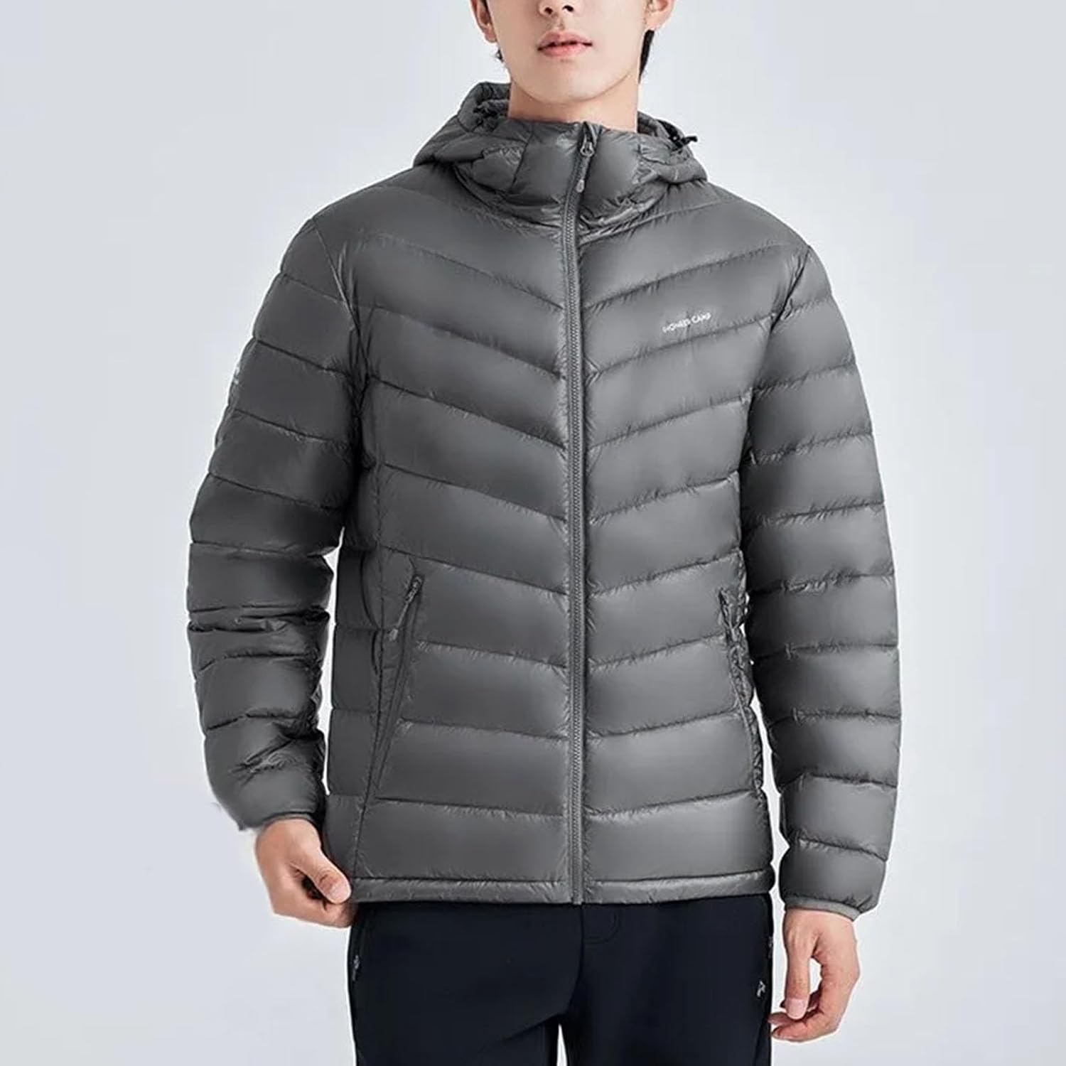 Men's Lightweight Hooded Thermal Insulated Jacket for Snow Skiing and Winter Travel