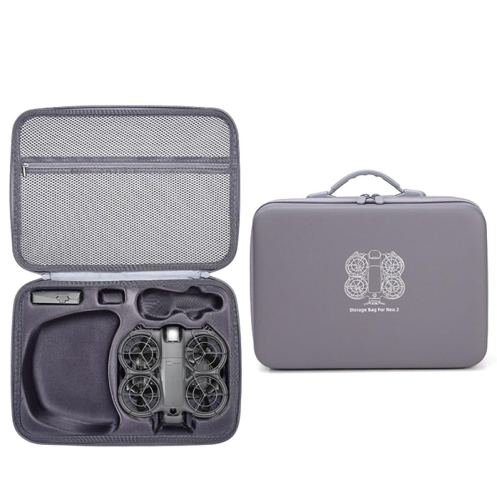 Bolsa de almacenamiento para DJI NEO 2, funda protectora antigolpes para gafas N3, funda de almacenamiento impermeable de viaje, funda de transporte rígida de poliuretano con correa para el hombro
