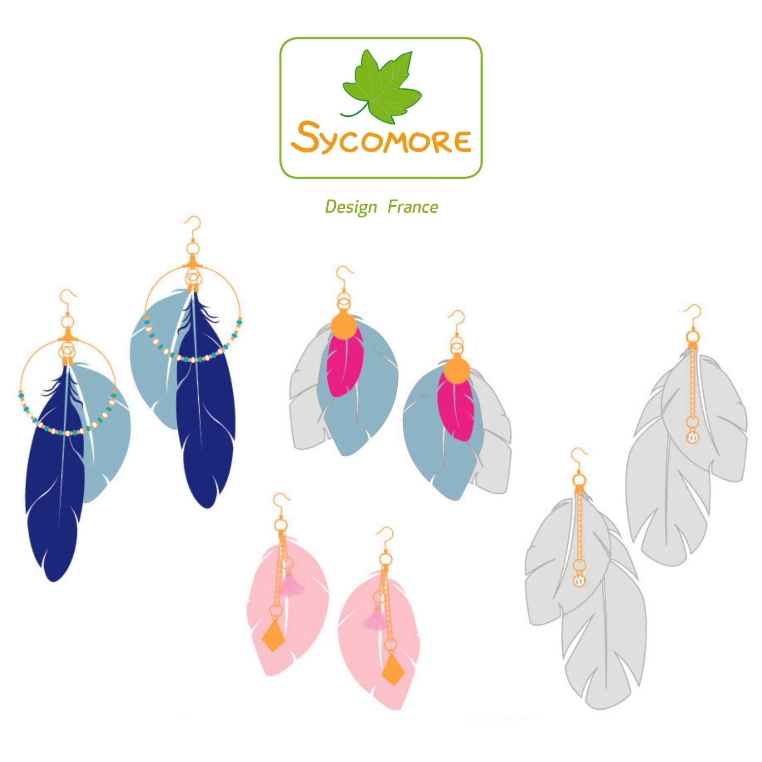 Sycomore – Kit de creación de joyas, juguete premium, kits de ocio creativo, taller creativo infantil, actividades manuales para niños, joyas para niños, regalos para niñas, juegos infantiles, 7 años