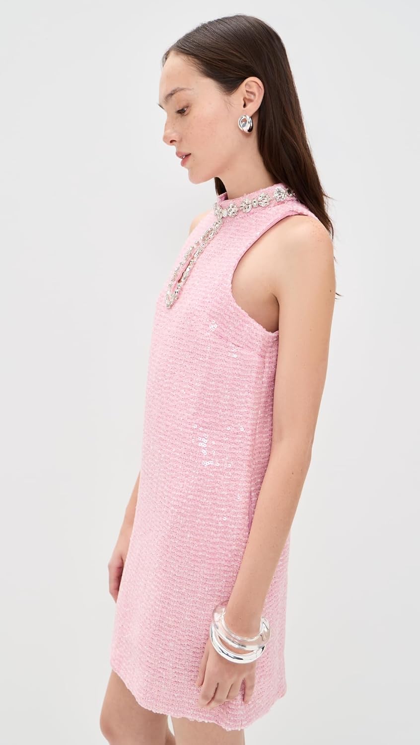 English Factory Women's Rhinestone Mini Tweed Dress - Image 5