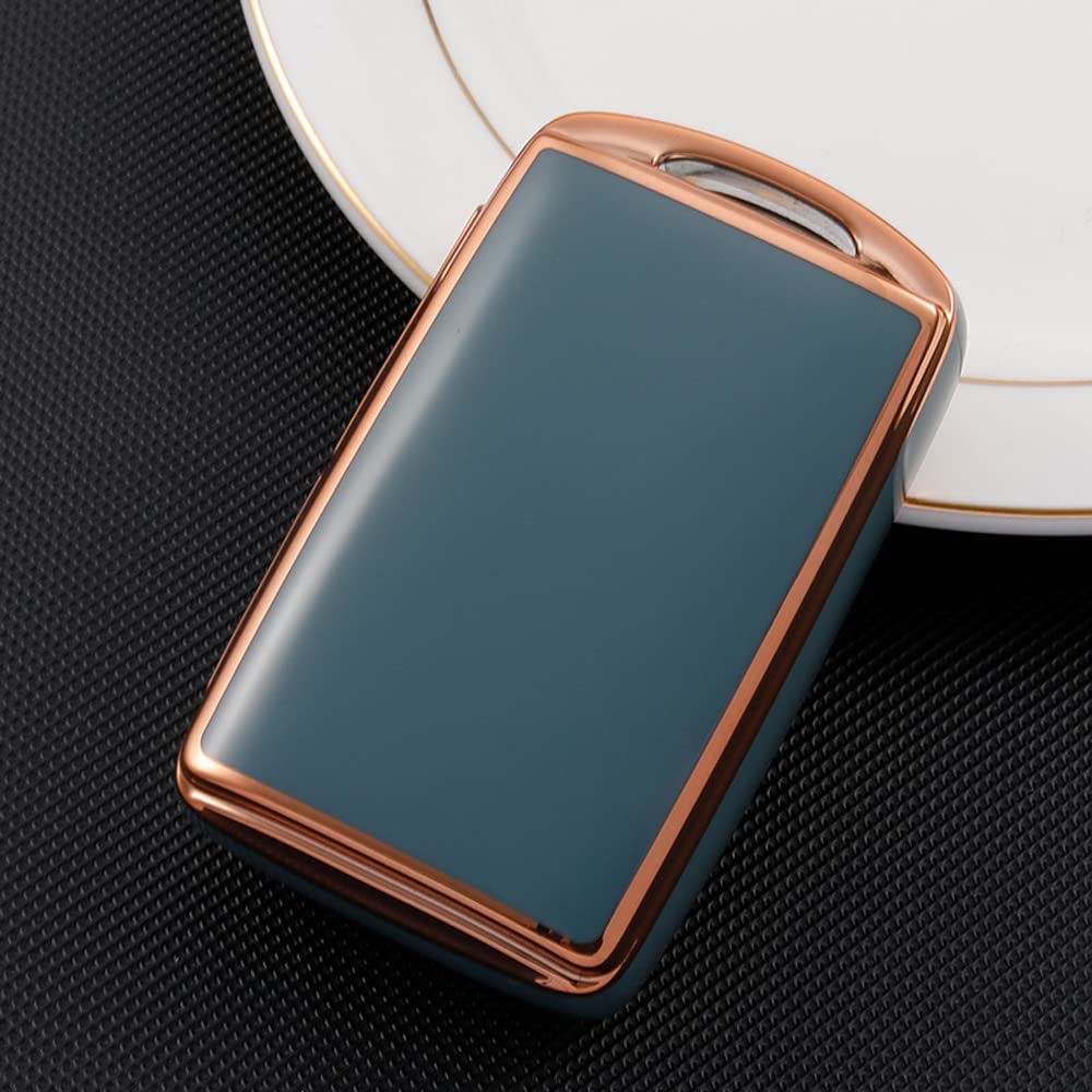 ontto Guscio Cover per Chiave Telecomando Auto Adatto per Mazda 3 Alexa CX-4 CX-5 MX5 CX-8 CX-9 CX-30 2018 2019 2020 in Pelle Coprichiave Custodia Protettivo-marrone