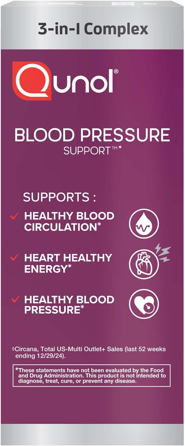 Blood Pressure Support, 3 in 1 Beets + CoQ10 + Grape Seed Extract, Beet Root Capsules that Supports Healthy Blood Circulation & Heart Healthy Energy, 60 Count (Pack of 1)