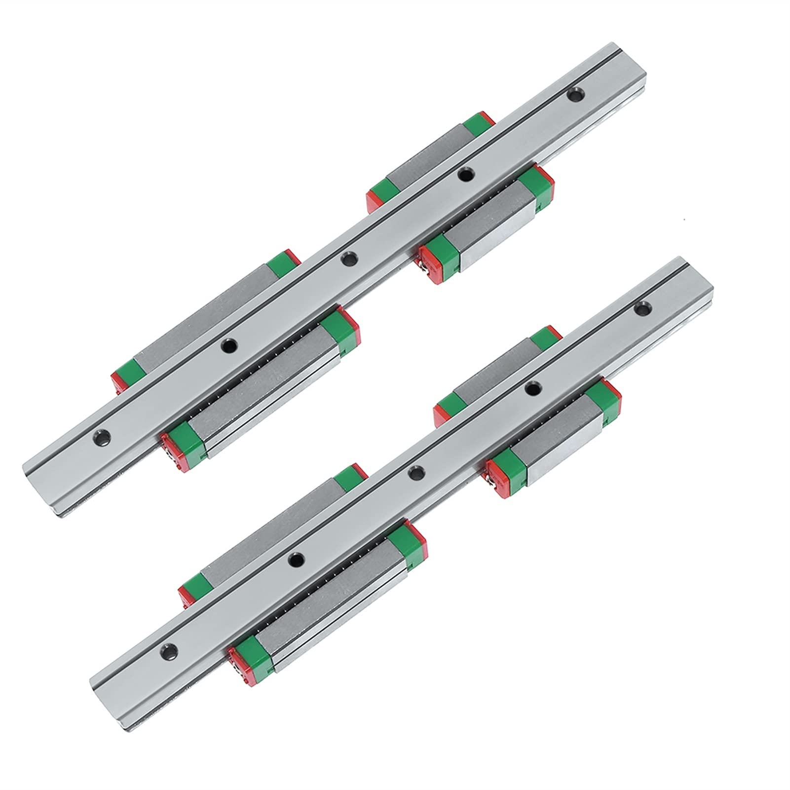 Leloo Lcuihong-liniowa prowadnica szynowa MGN7 MGN12 MGN15 MGN9 100-550 mm 2 szt. MGN9 prowadnica liniowa, miniaturowa prowadnica liniowa + 4 szt. MGN9H wózek do części CNC mocny i trwały