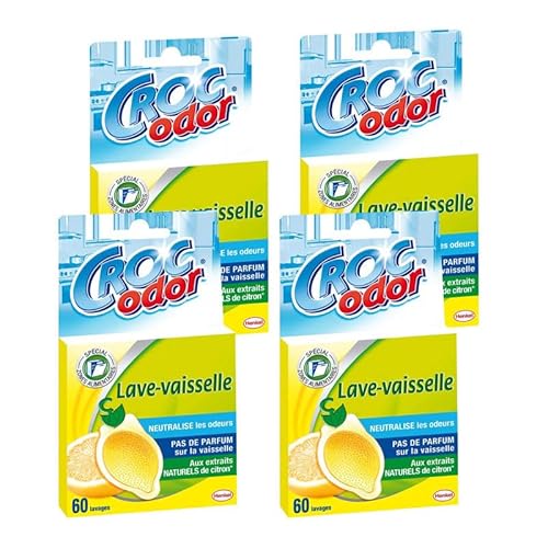 CROC'ODOR Lave-Vaisselle citron x4