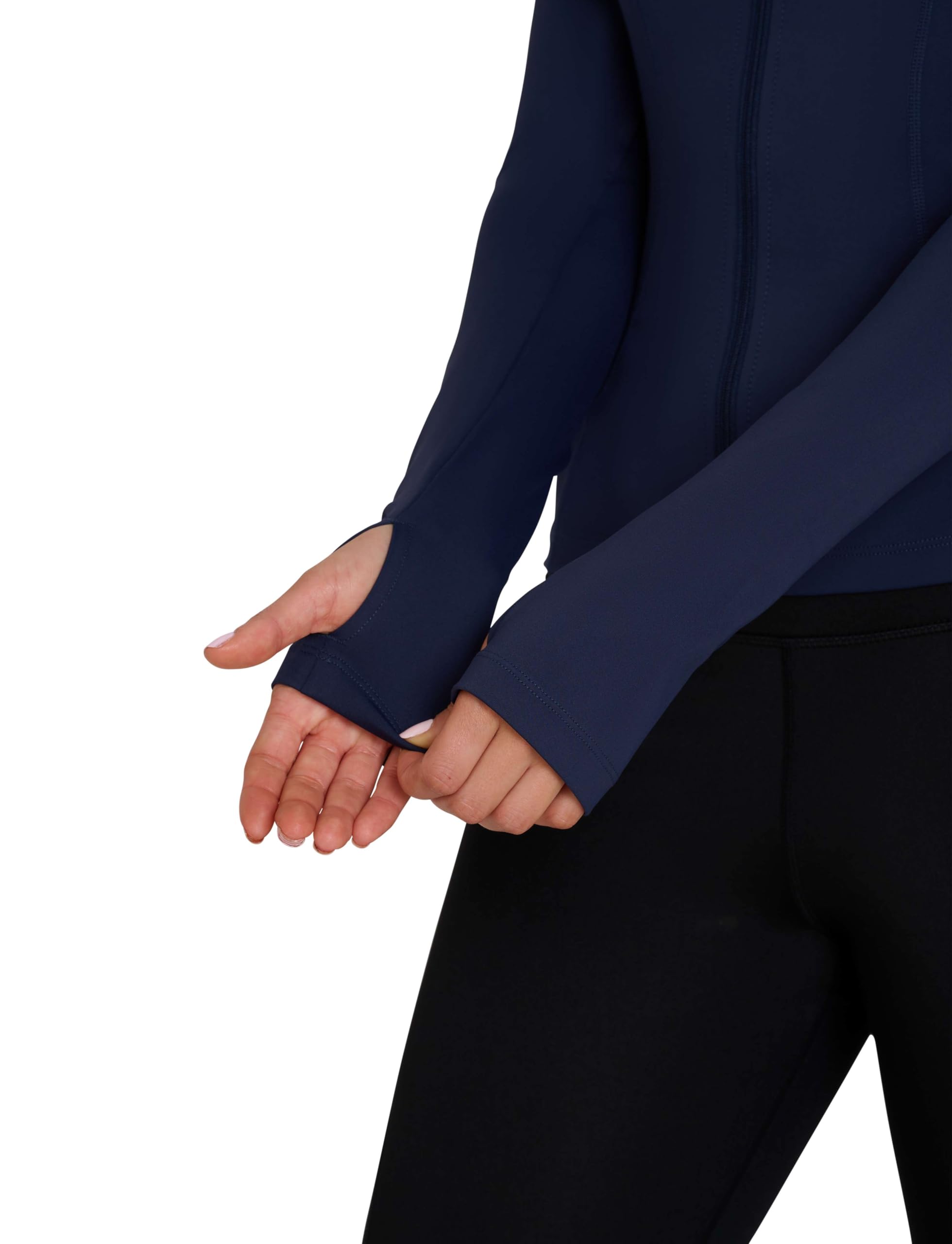 TCA Women’s Running Jacket – Long Sleeve Gym Tops Veste de course pour femme – Hauts de sport à manches longues, veste de sport zippée, vestes de sports légères pour femme