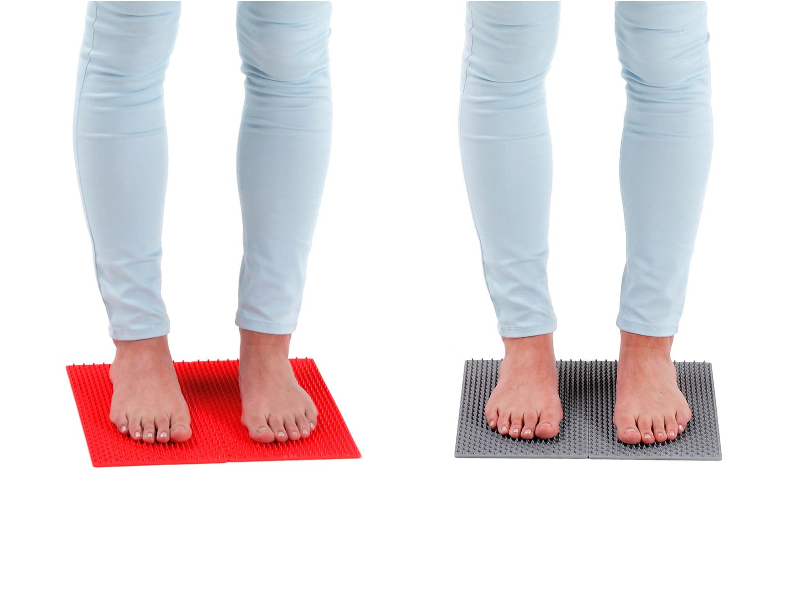 Gymnic Aku Mat Tappetino per riflessologia plantare e agopressione 2 pz, stimolazione sensoriale delicata per terapie e rilassamento muscolare, ottimo per attivare la circolazione del piede