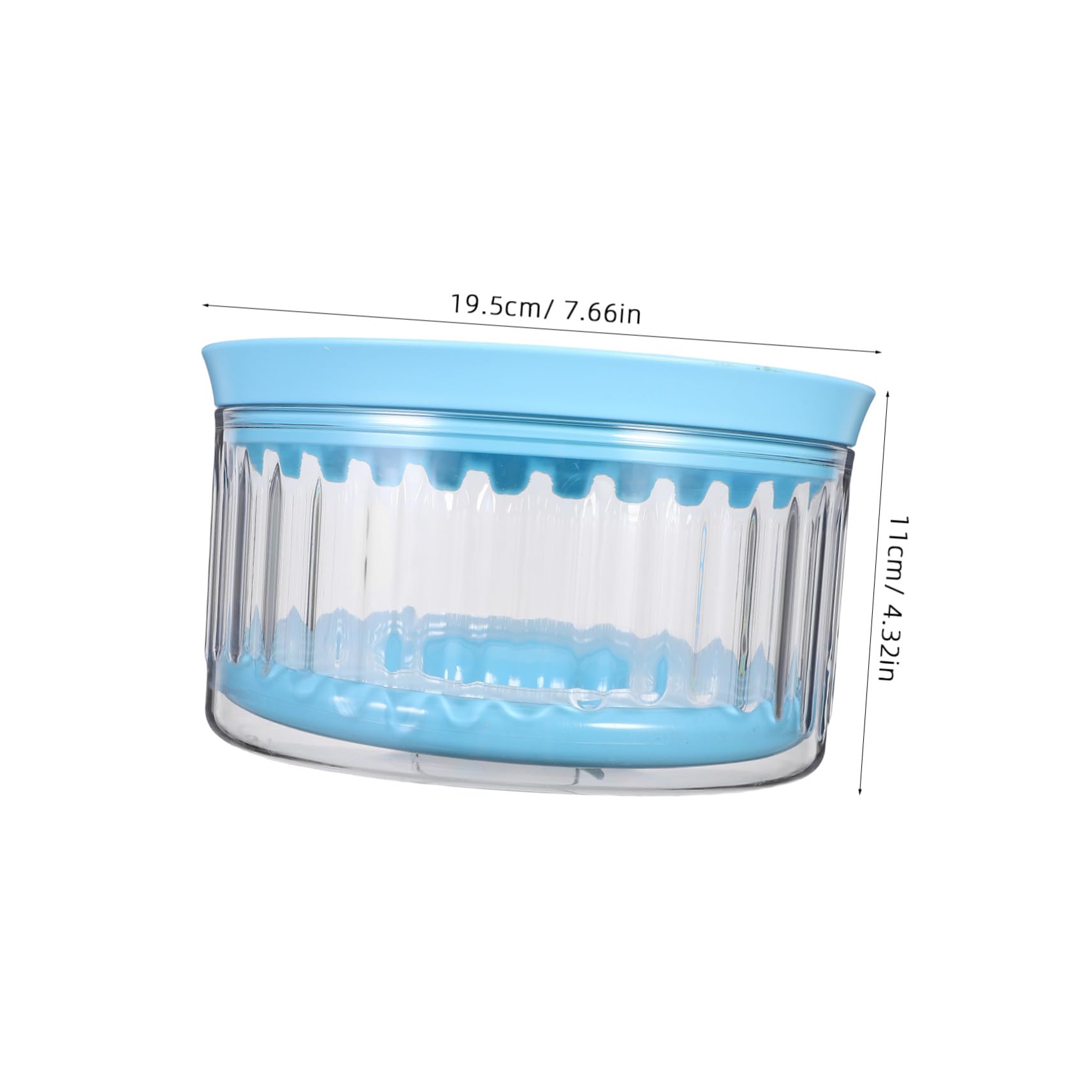 KOMBIUDA Transparente Schwimmende Auslaufsichere Hundetrinkschale mit Spritzschutz Langsame Wasseraufnahme Splash Innen und Außen Schleckresistent für Unterwegs und Zuhause