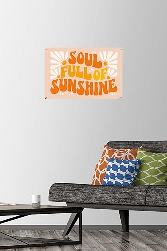 Miniatura 8 de Trends International Hey Happy - Soul Full Of Sunshine Wall Poster, 22.37" x 34.00", Premium Poster & Push Pin Bundle