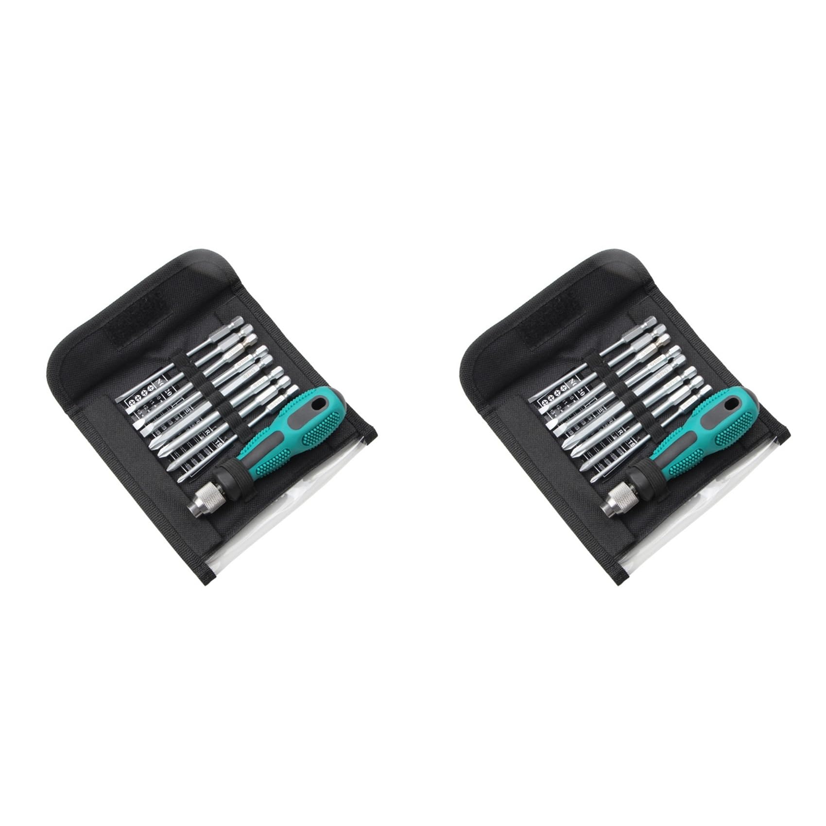 Jnchdghwa As Shown 2X 9-In-1 Screwdriver Set Maintenance Tools Eight-Bit Screwdriver Portable Set Bag