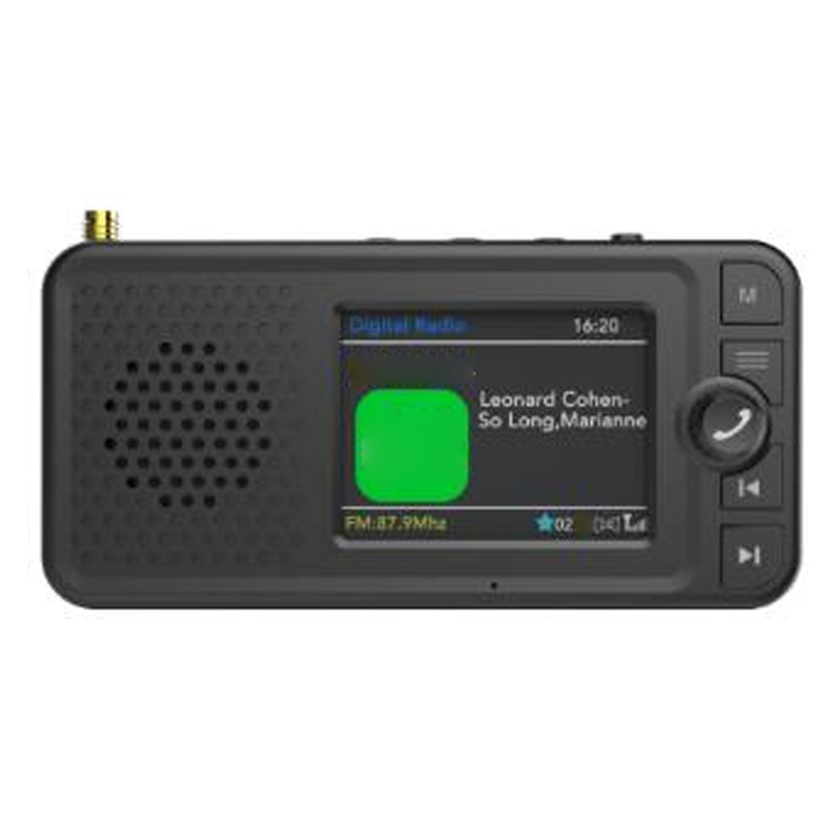 Bewinner Transmisor FM de Radio Digital Dab para Coche, Receptor Adaptador Dab con Pantalla LCD TFT de 2,4 Pulgadas, Bluetooth 5.0, Batería de 1500 MAh para Audio del Vehículo