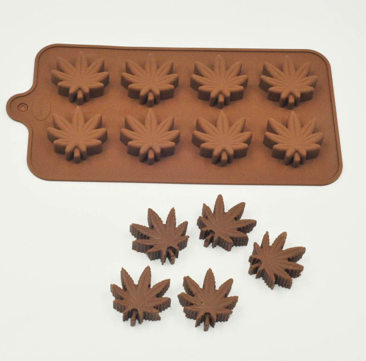 Selecto Bake Marijuana Cannabis Weed Hemp Leaf Silicone Moulds for Pot Candy Mold Chocolate Gummy Gummies Candy Mould Cake Decoration